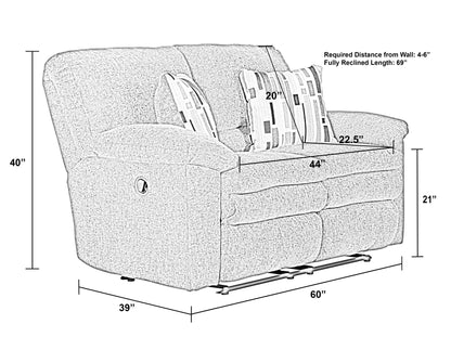 Tosh - Reclining Loveseat - Hornell Furniture Outlet
