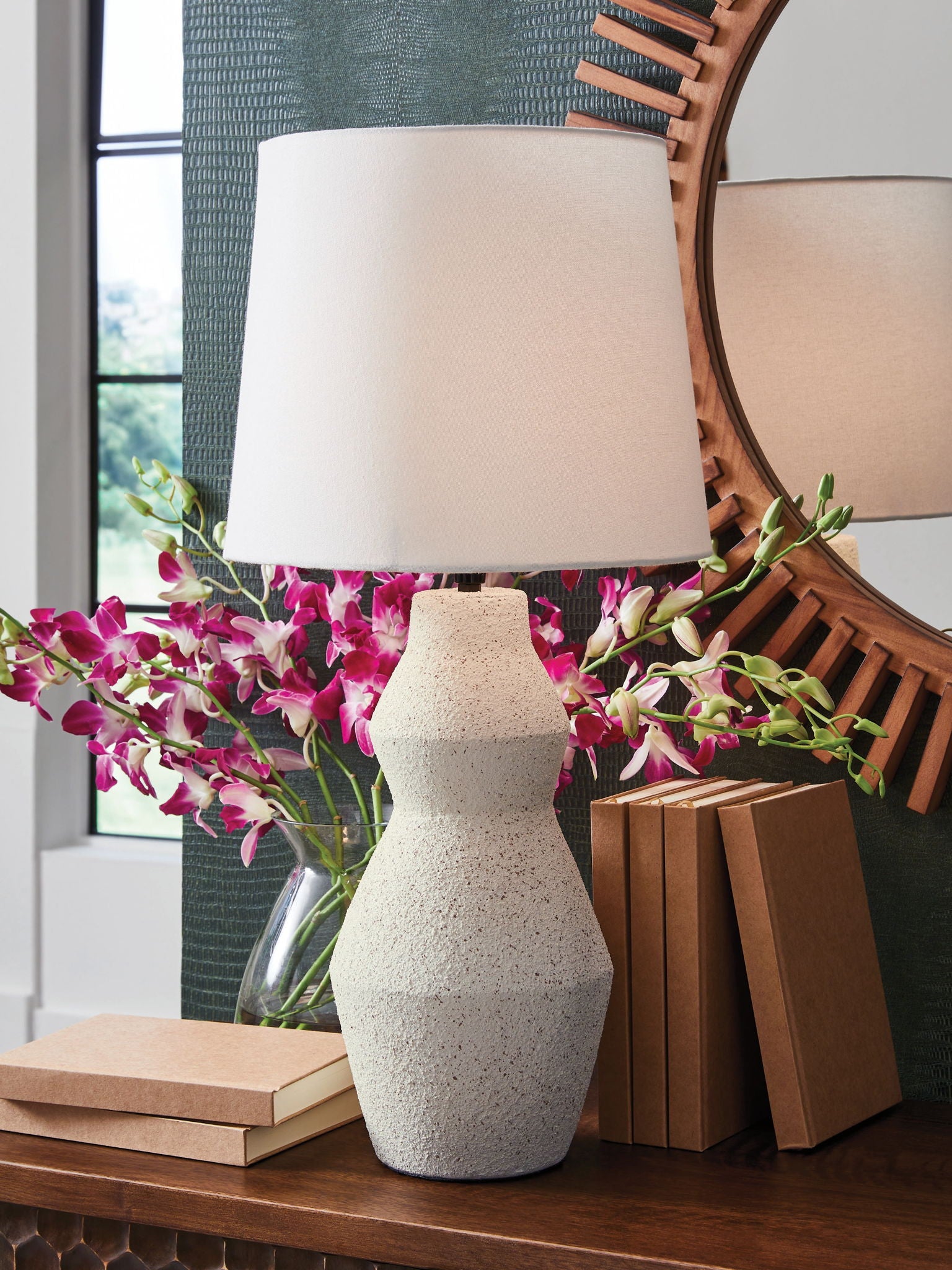 Dawthorne - Cream - Paper Table Lamp - Hornell Furniture Outlet