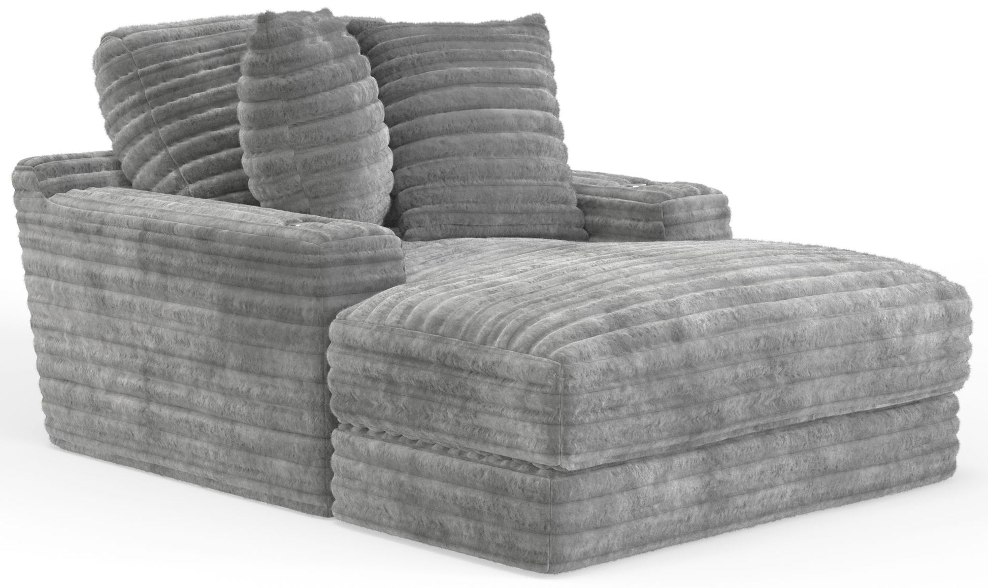 Comfrey - 2 Arm Chaise - Moonstruck - Hornell Furniture Outlet