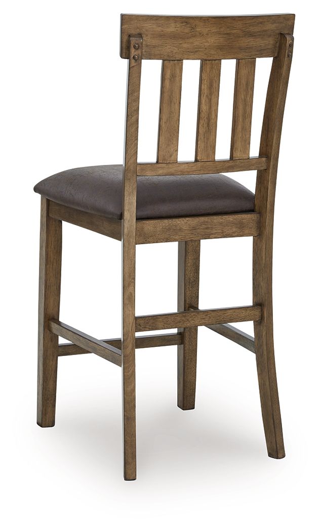 Urbinforte - Upholstered Barstool (Set of 2) - Light Brown - Hornell Furniture Outlet