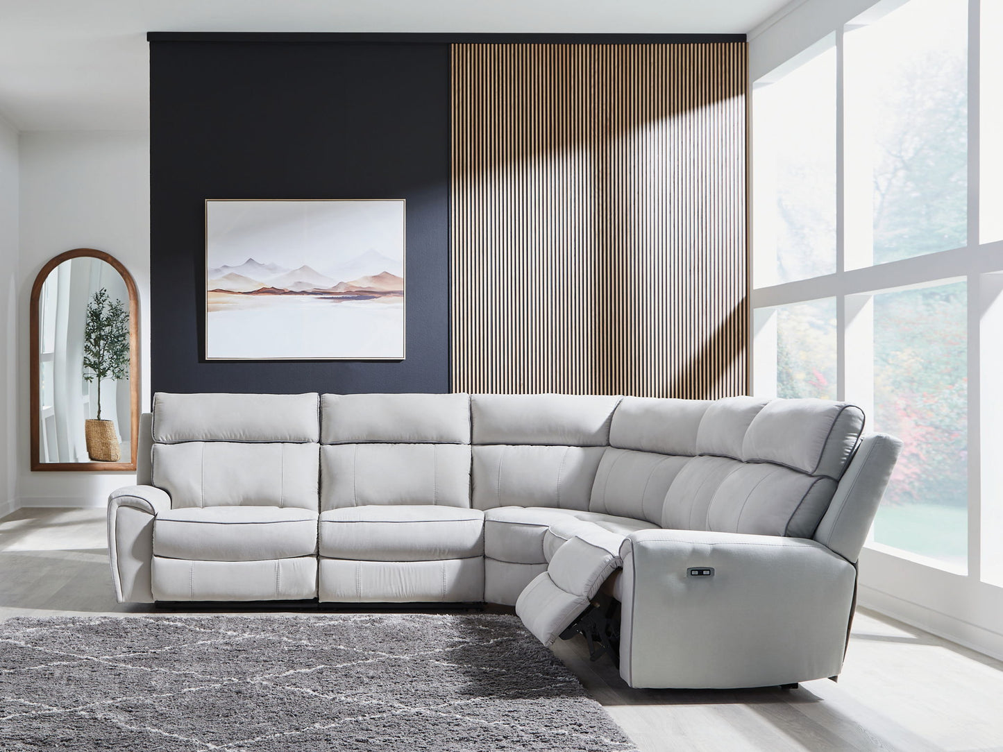 Social Pointe - Reclining Sectional - Hornell Furniture Outlet