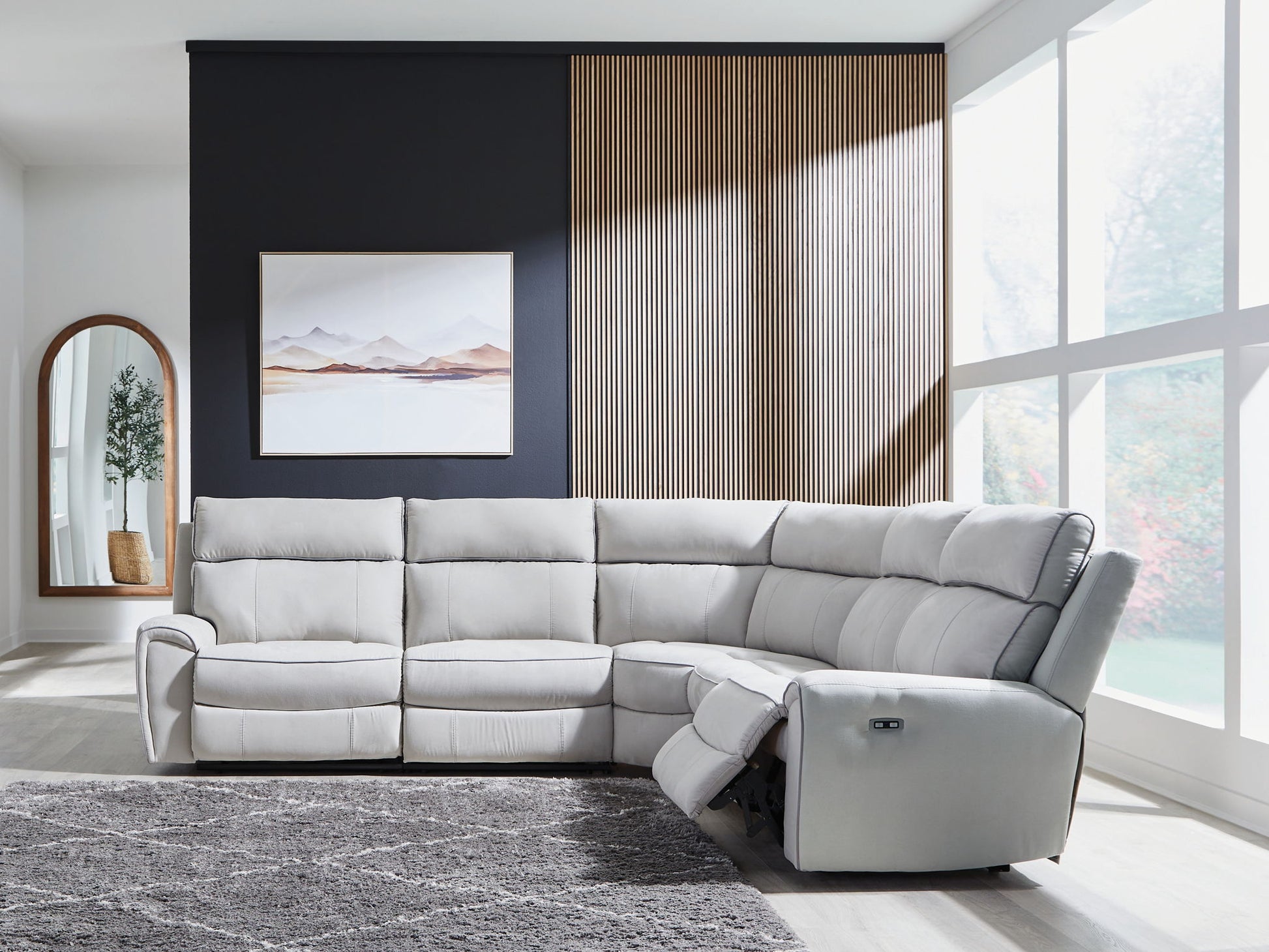 Social Pointe - Reclining Sectional - Hornell Furniture Outlet