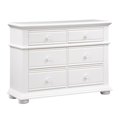 Summer House - 6 Drawer Dresser - White - Hornell Furniture Outlet