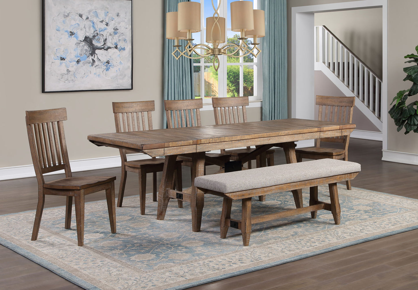 Riverdale - Side Chair (Set of 2) - Driftwood - Hornell Furniture Outlet