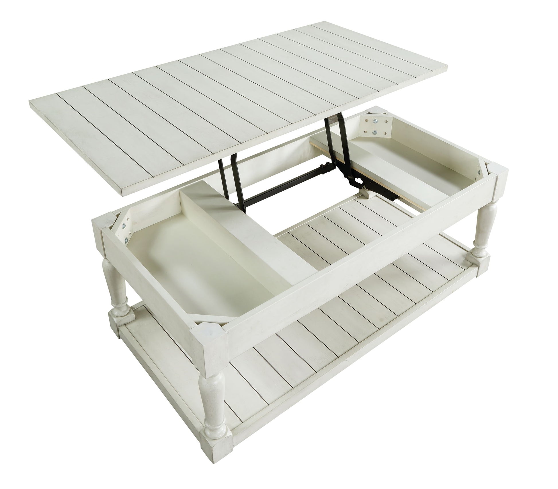 Hemingway - Lift Top Coffee Table - White - Hornell Furniture Outlet