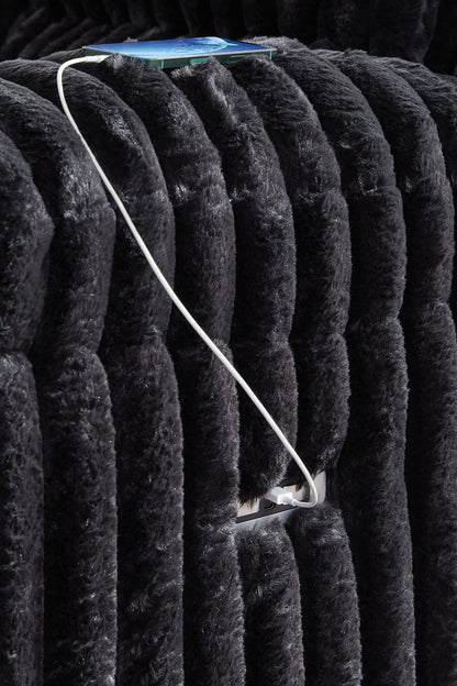 Rhine Falls - Onyx - Zero Wall Recliner - Hornell Furniture Outlet