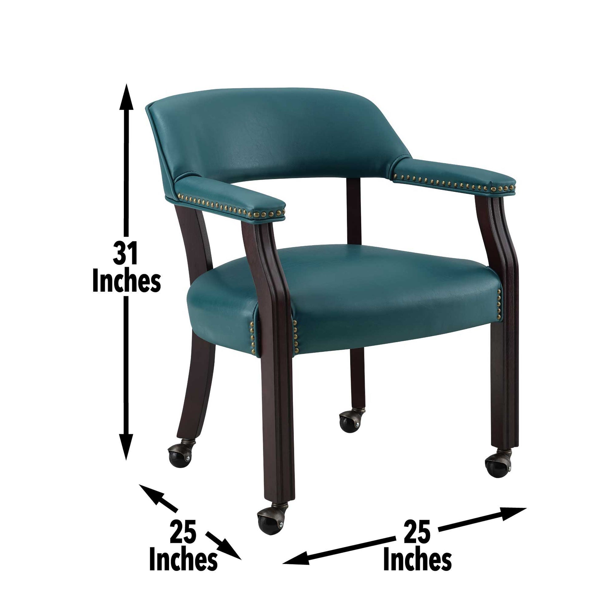 Tournament - Arm Chair With Casters - Hornell Furniture Outlet