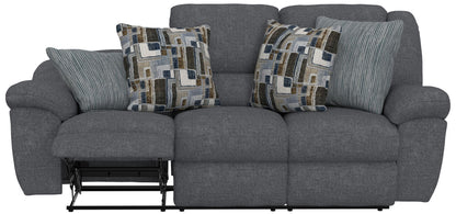 Trifecta - Sofa With 3 Recliners and Drop Down Table - Hornell Furniture Outlet