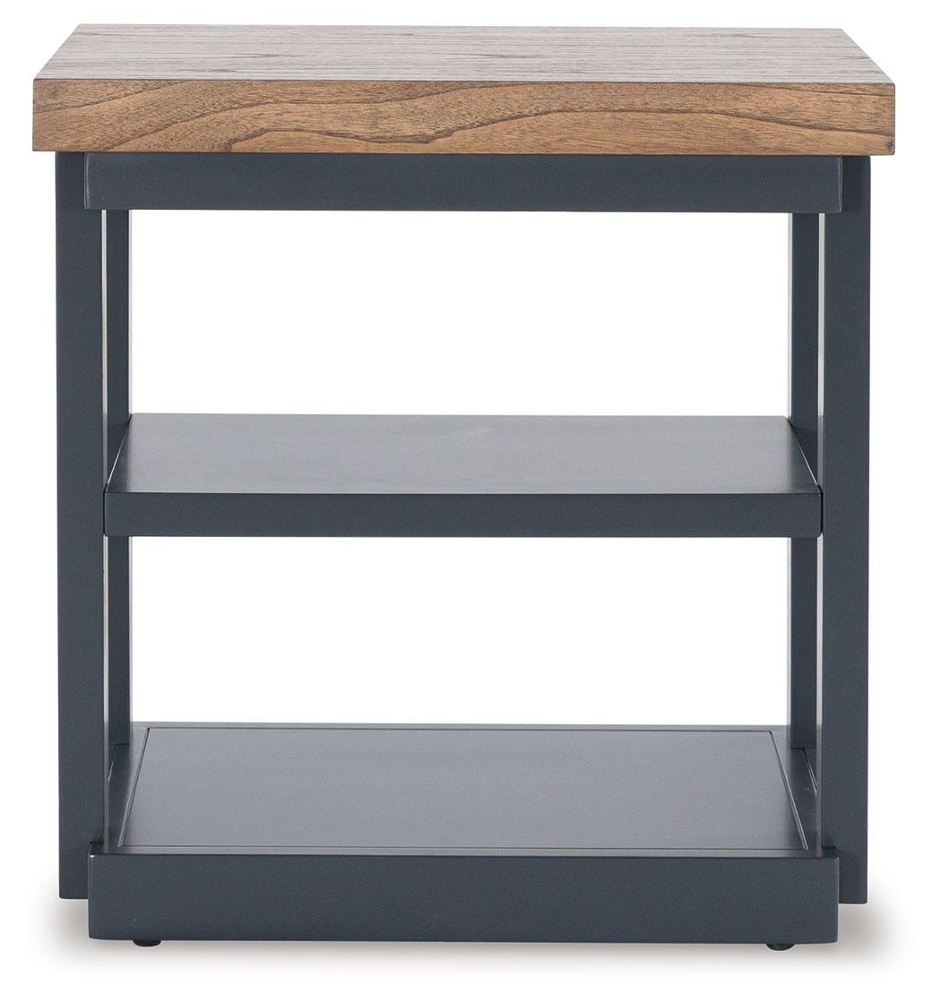 Landocken - Brown / Blue - Occasional Table Set (Set of 3) - Hornell Furniture Outlet