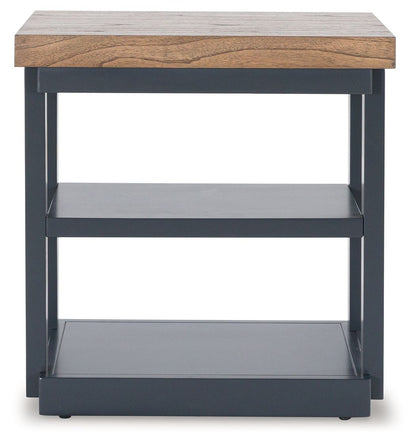 Landocken - Brown / Blue - Occasional Table Set (Set of 3) - Hornell Furniture Outlet