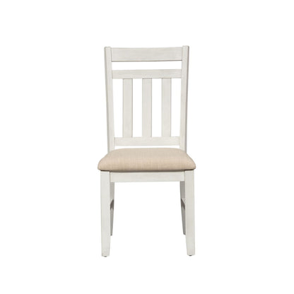 Summerville - Slat Back Side Chair - White - Hornell Furniture Outlet