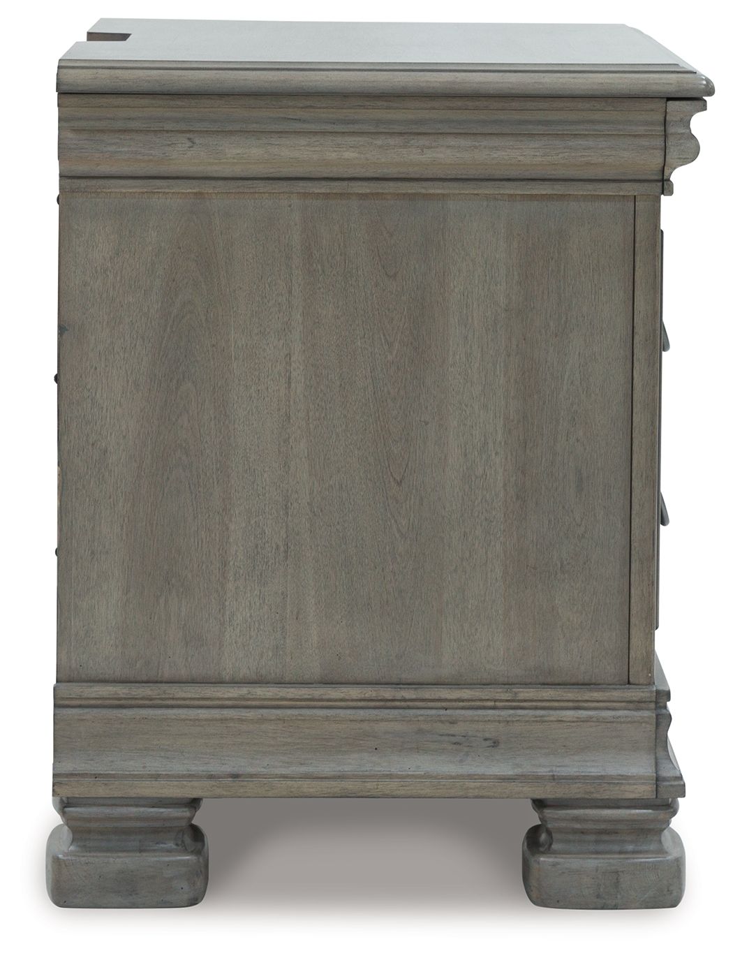 Lexorne - Gray - Three Drawer Night Stand - Hornell Furniture Outlet
