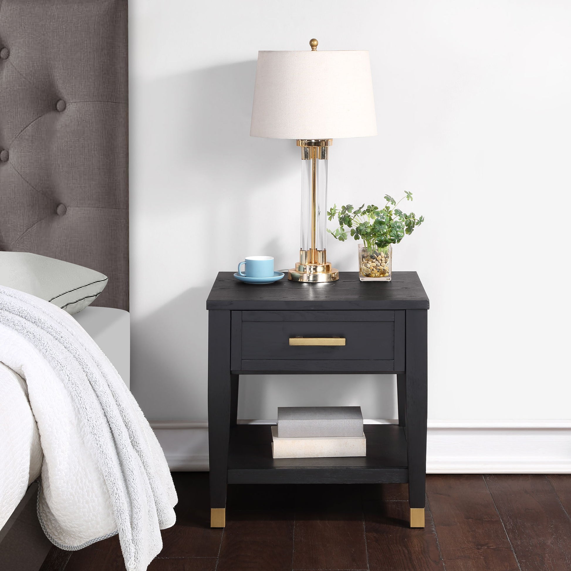 Yves - End Table - Black - Hornell Furniture Outlet