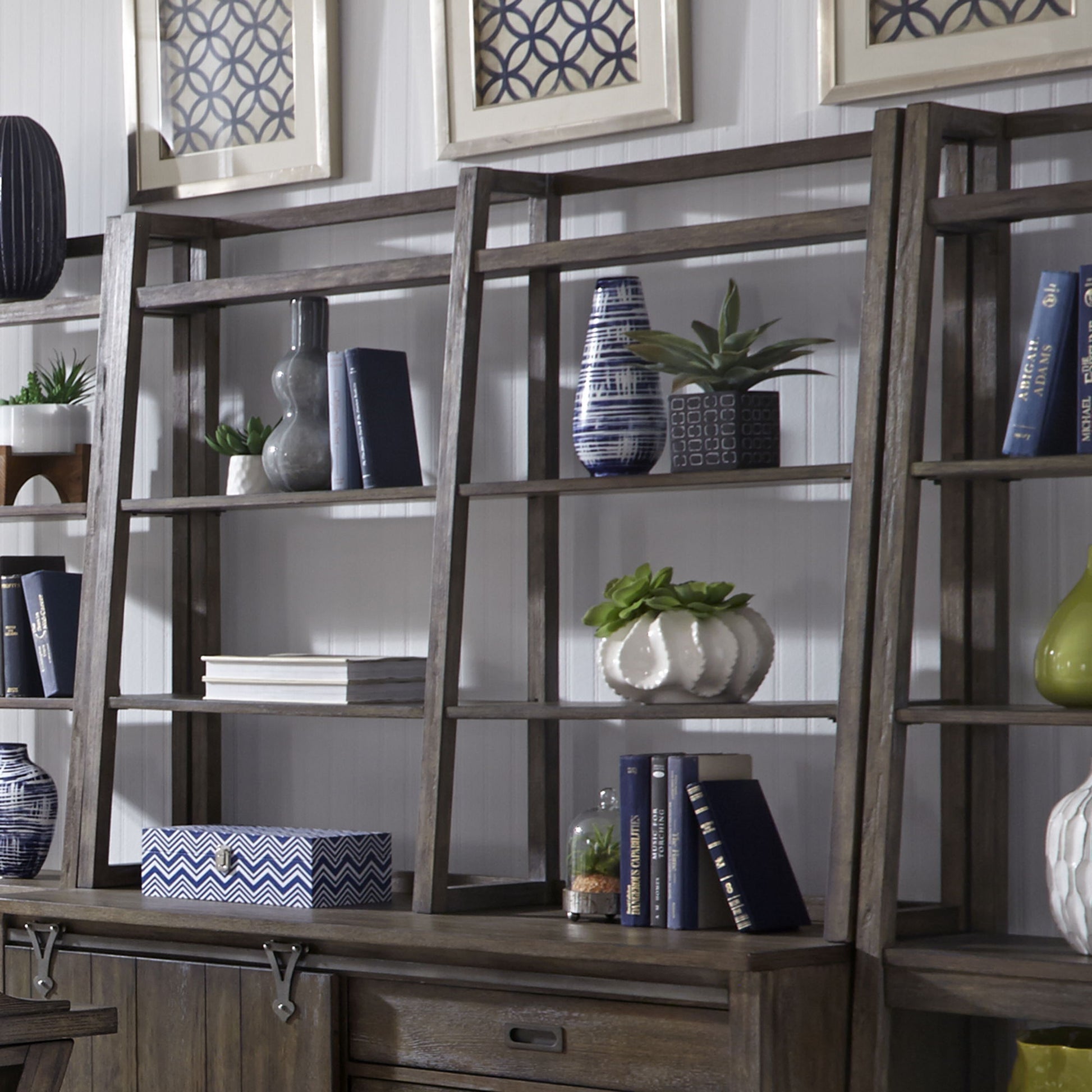 Stone Brook - Credenza Hutch - Dark Brown - Hornell Furniture Outlet