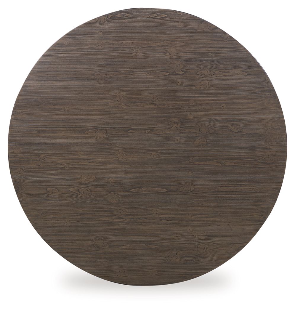 Neo - Rich Brown - Round Cocktail Table - Hornell Furniture Outlet