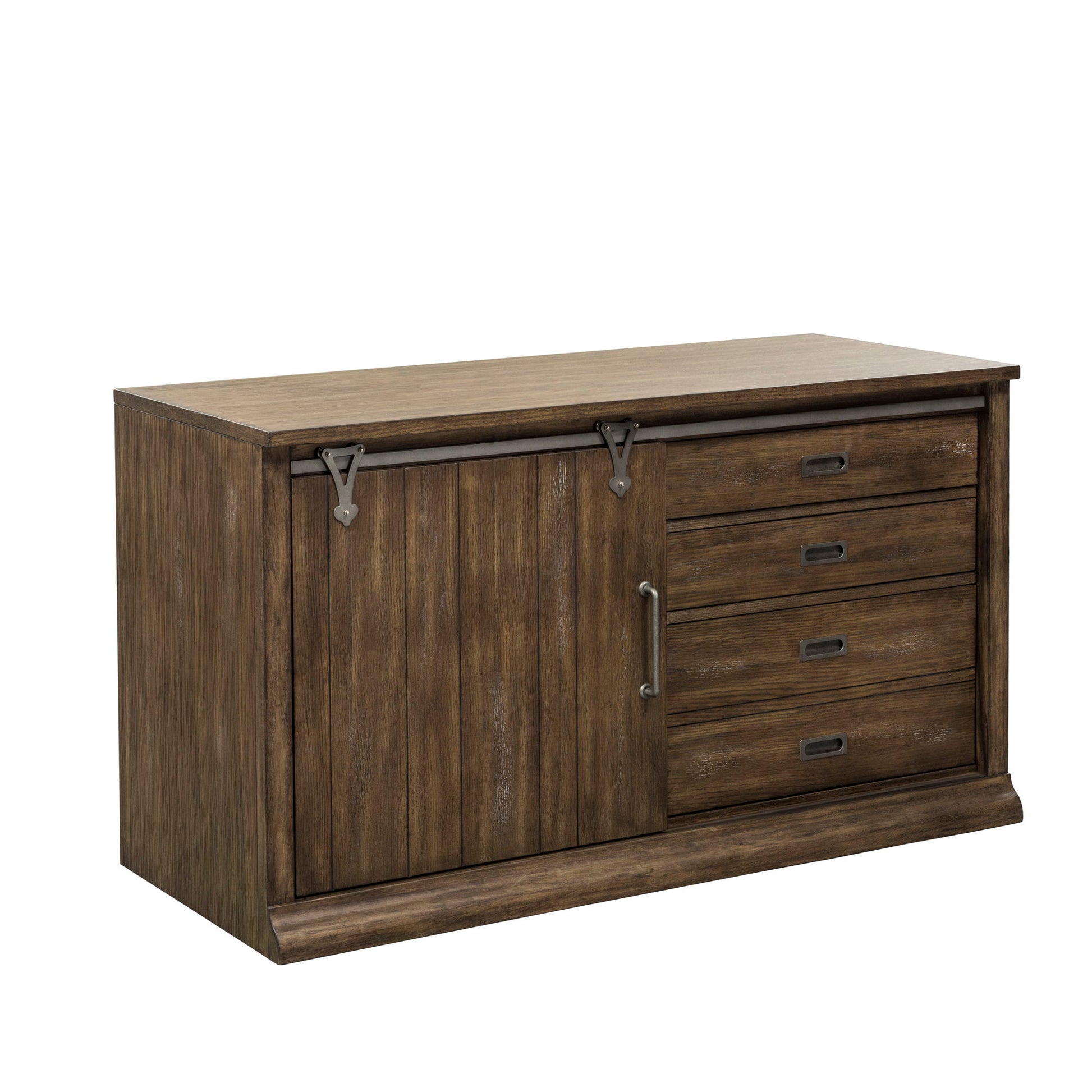 Stone Brook - Computer Credenza - Dark Brown - Hornell Furniture Outlet