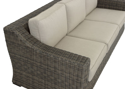 Jones - Outdoor Resin Wicker Sofa - Brown - Hornell Furniture Outlet