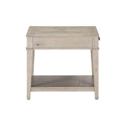 New Haven - End Table - Sanctuary White - Hornell Furniture Outlet