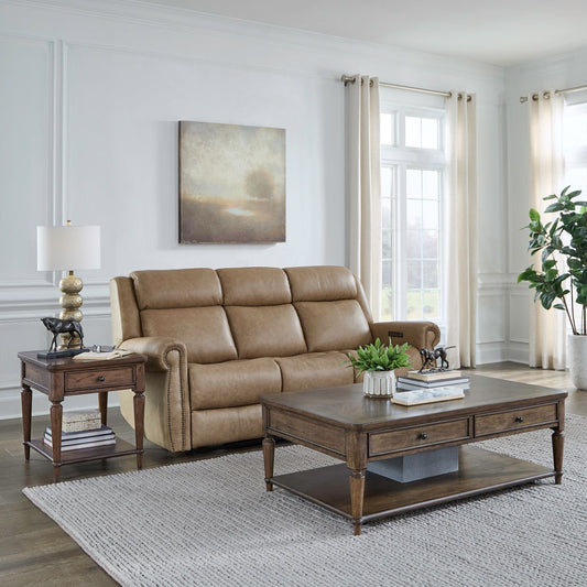 Harrison Heights - 3 Piece Set (Cocktail Table And 2 End Tables) - Sienna - Hornell Furniture Outlet