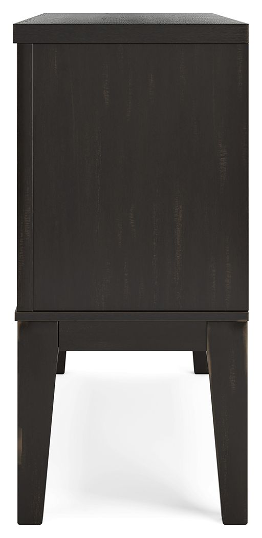Galliden - Black - Dining Room Server - Hornell Furniture Outlet