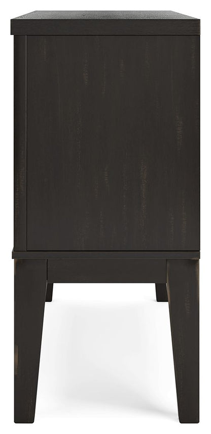 Galliden - Black - Dining Room Server - Hornell Furniture Outlet