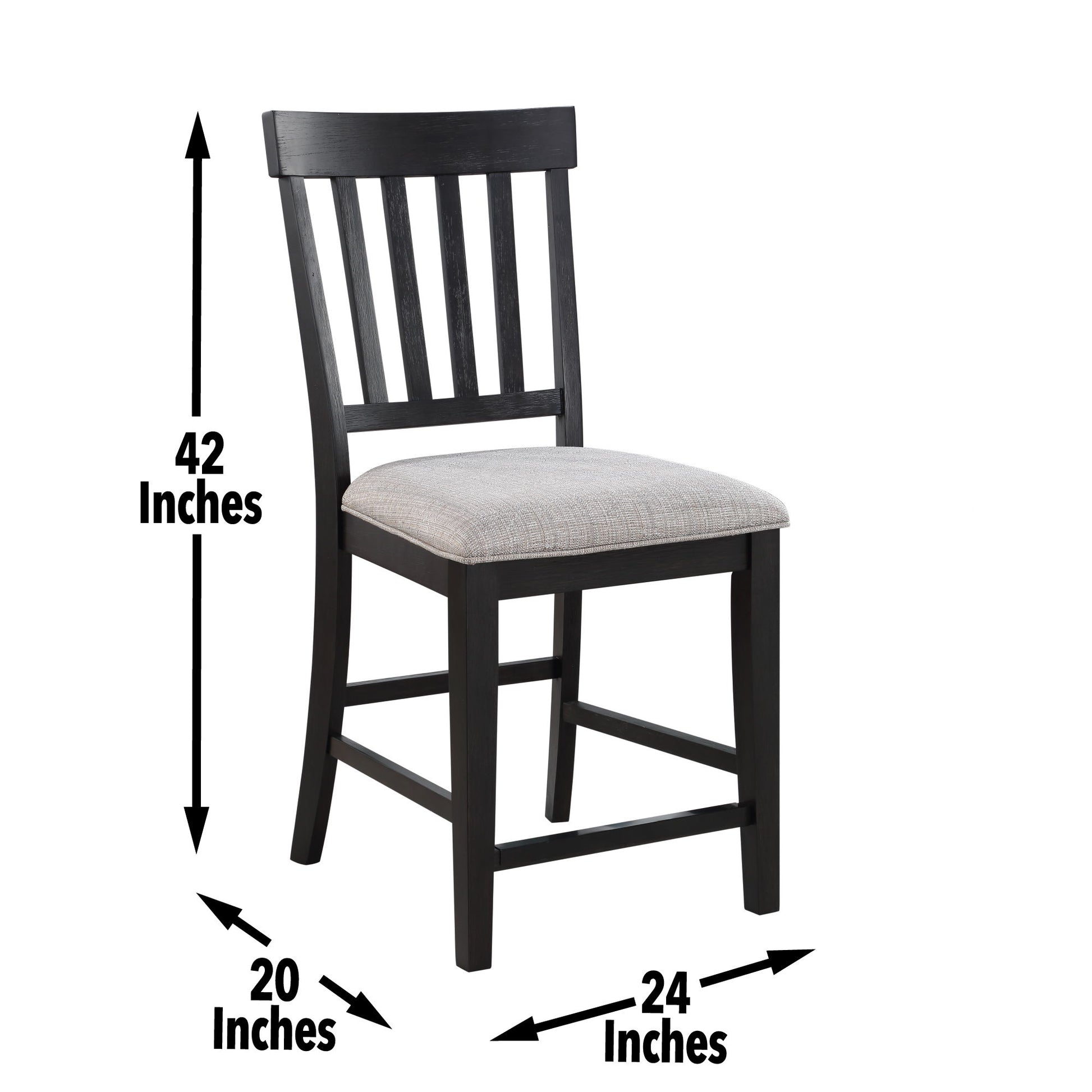 Halle - Counter Chair (Set of 2) - Dark Brown - Hornell Furniture Outlet
