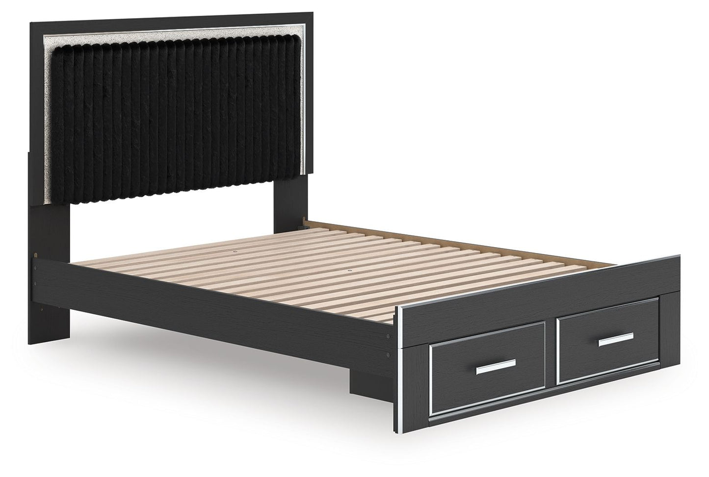 Zuraleus - Upholstered Panel Platform Storage Bed - Hornell Furniture Outlet