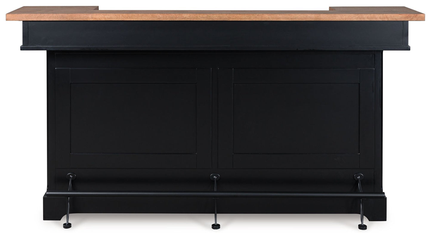 Wildenauer - Bar - Brown / Black - Hornell Furniture Outlet