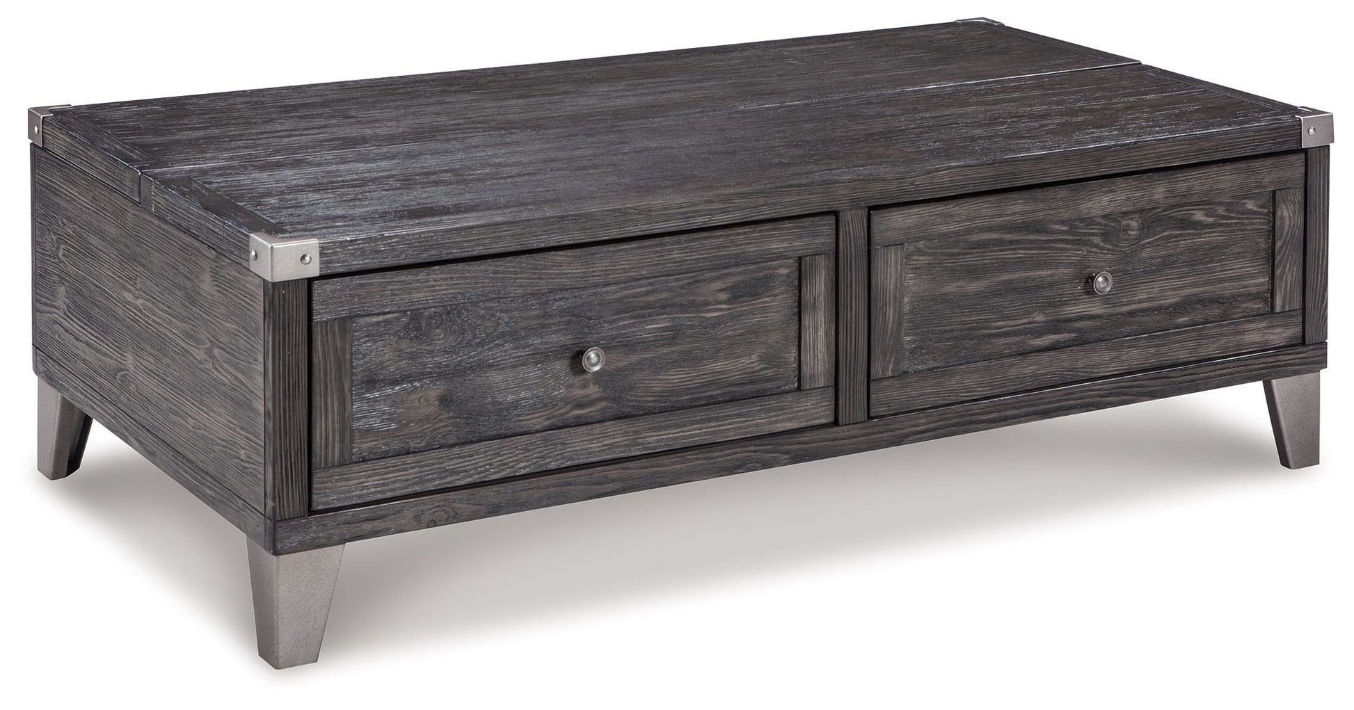 Todoe - Lift Top Cocktail Table - Dark Gray - Hornell Furniture Outlet
