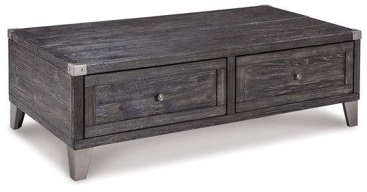 Todoe - Lift Top Cocktail Table - Dark Gray - Hornell Furniture Outlet