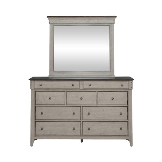 Ivy Hollow - Dresser & Mirror - White - Hornell Furniture Outlet