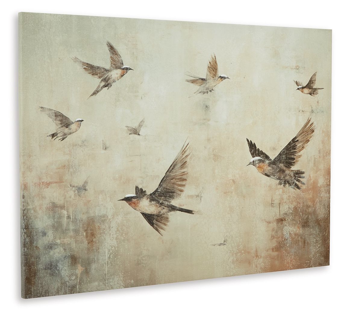 Collmund - Gray / Brown - Wall Art - Hornell Furniture Outlet