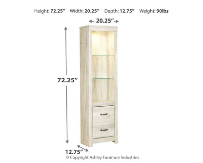 Bellaby - Whitewash - Pier - 2 Drawers - Hornell Furniture Outlet