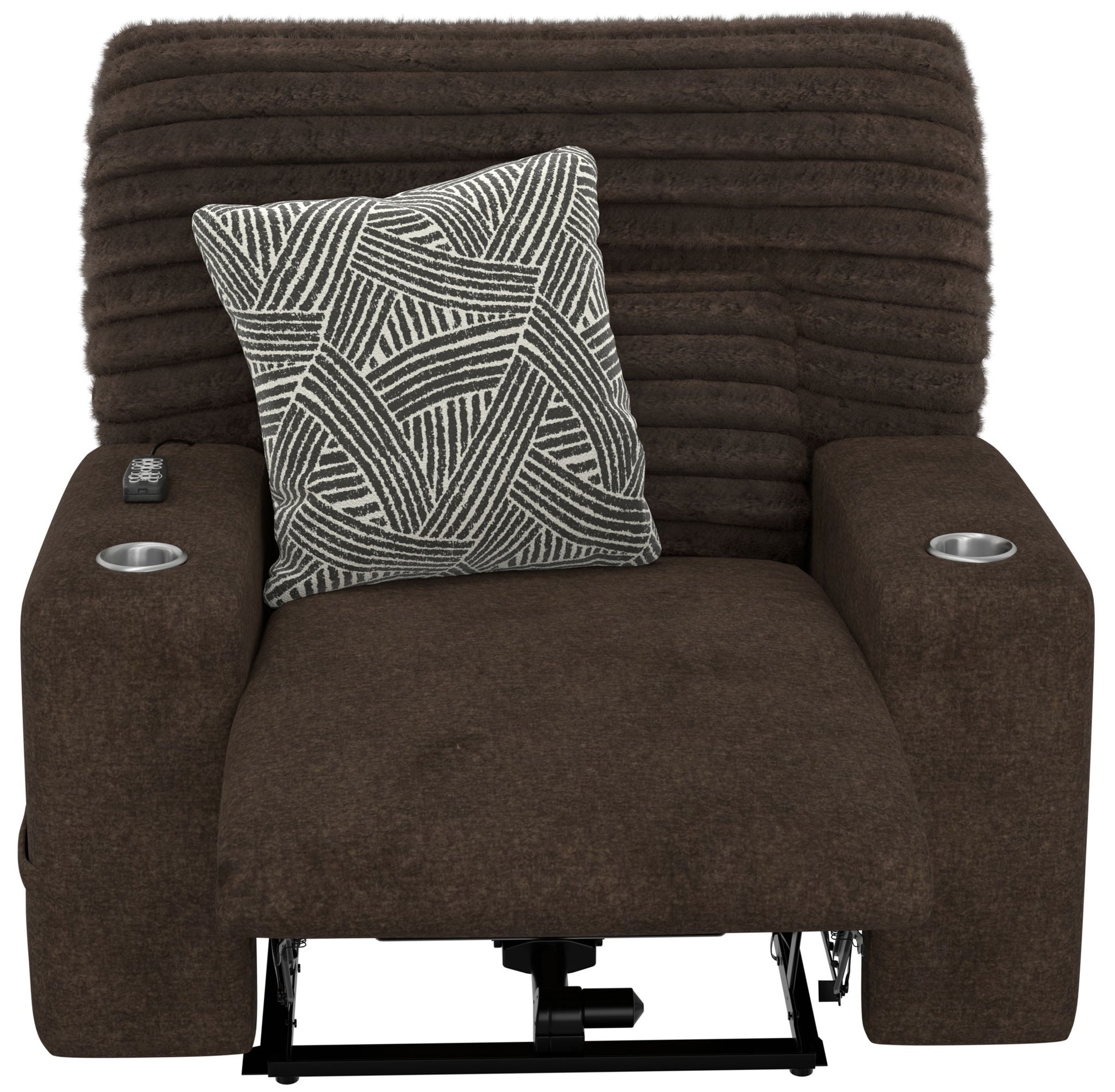 Zen - Power Recliner With CR3 Heat / Massage / Zero Gravity - Chocolate - Hornell Furniture Outlet