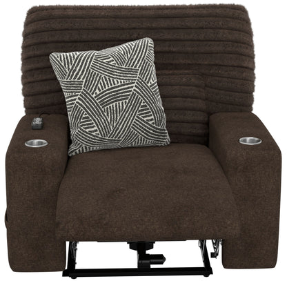 Zen - Power Recliner With CR3 Heat / Massage / Zero Gravity - Chocolate - Hornell Furniture Outlet