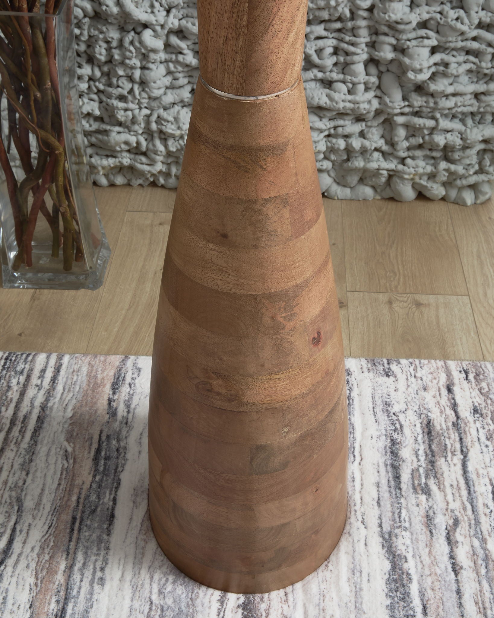 Ailsa - Natural Brown - Wood Floor Lamp - Hornell Furniture Outlet