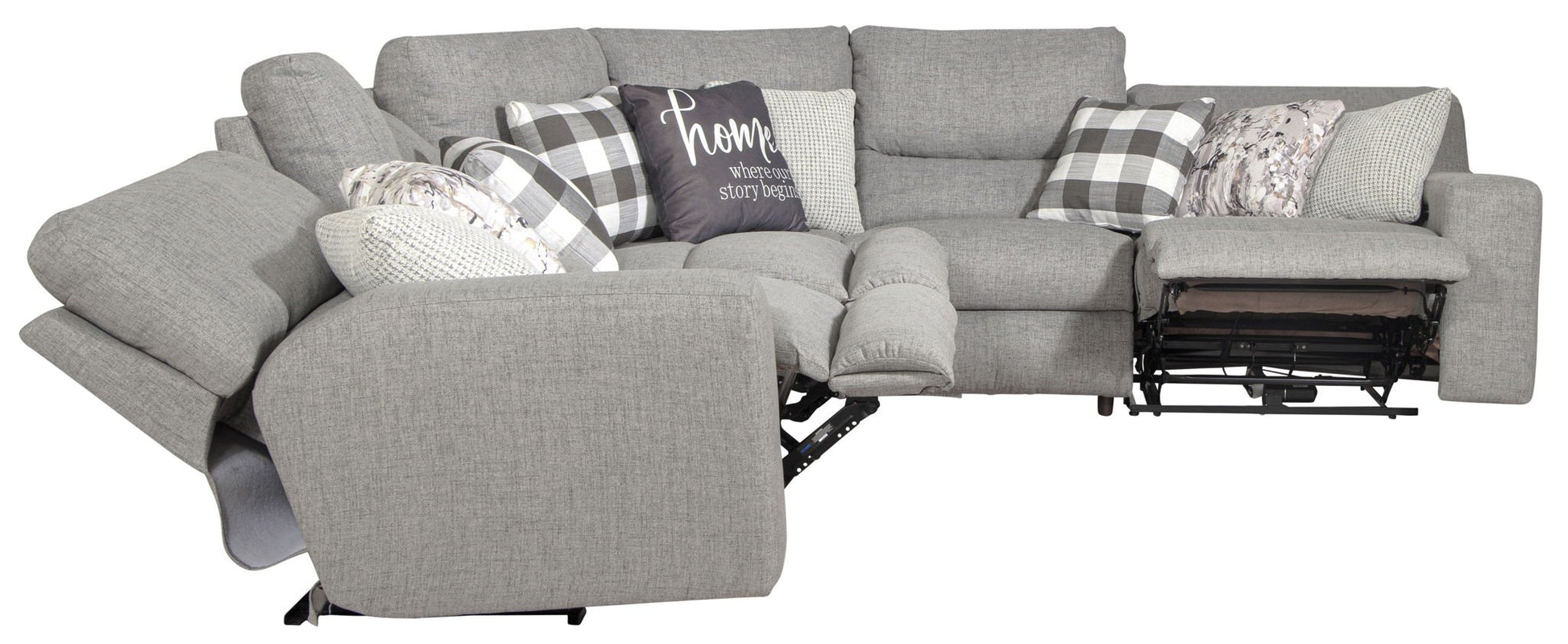 Rockport - Reclining Sectional - Hornell Furniture Outlet