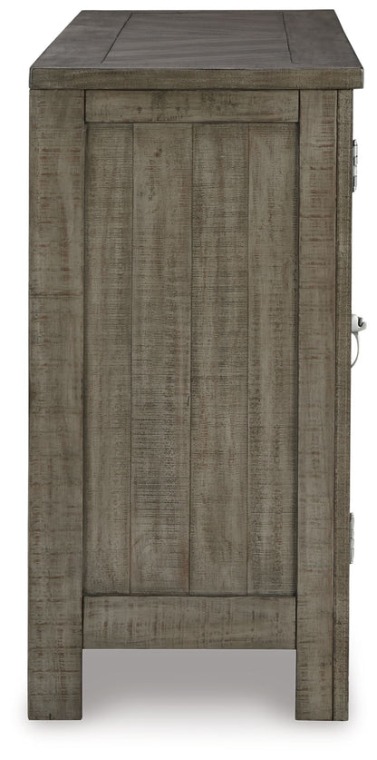 Krystanza - Weathered Gray - Dining Room Server - Hornell Furniture Outlet