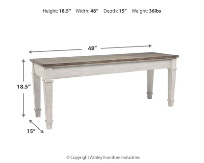 Skempton - White - Storage Bench - Hornell Furniture Outlet