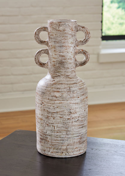 Wellbridge - Distressed White - Vase - Hornell Furniture Outlet