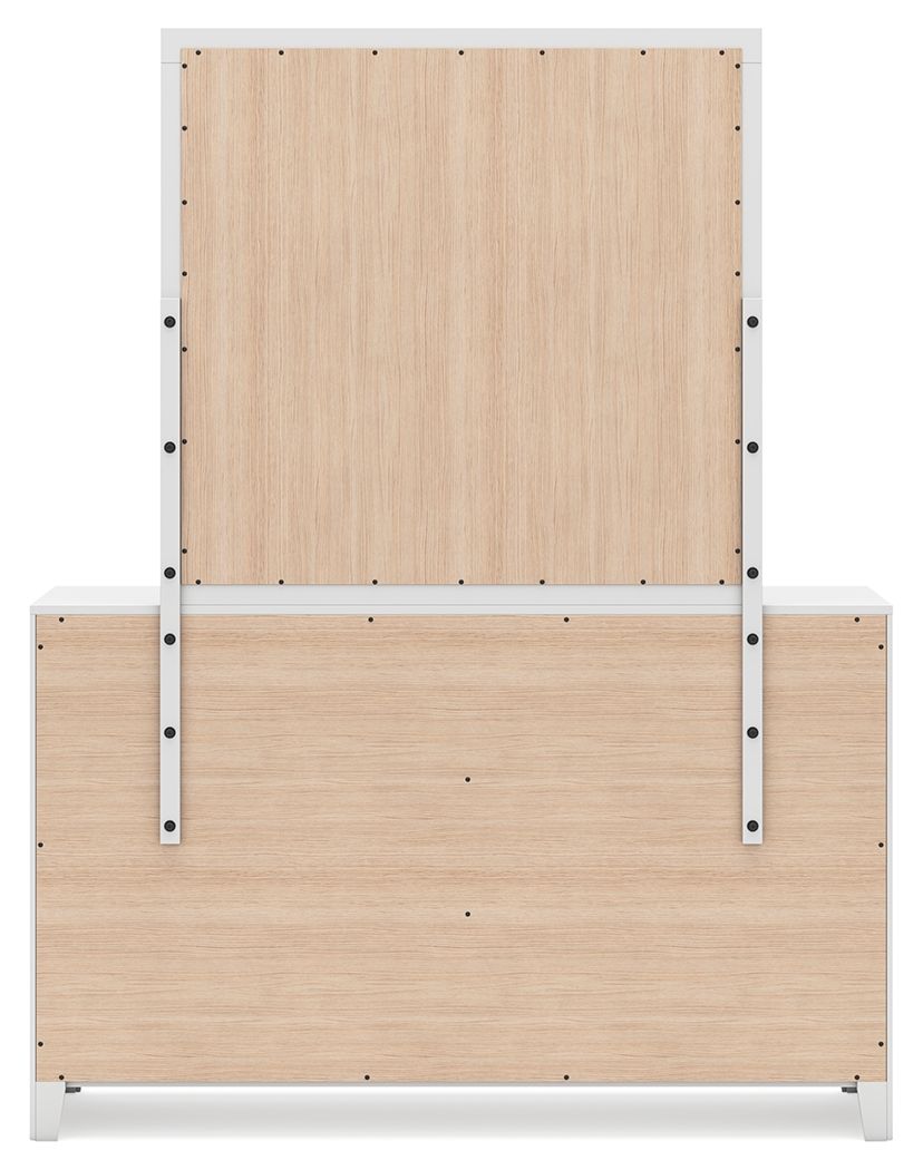 Binterglen - White - Dresser And Mirror - Hornell Furniture Outlet