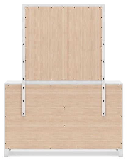 Binterglen - White - Dresser And Mirror - Hornell Furniture Outlet