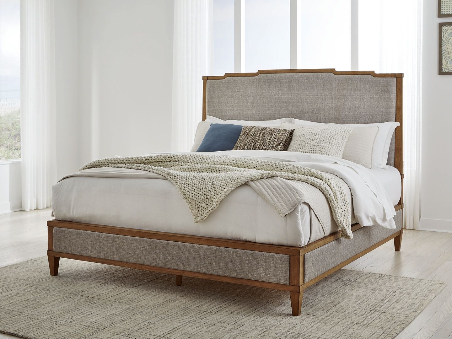 Sharlance - Upholstered Panel Bed - Hornell Furniture Outlet