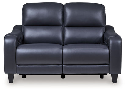 Mercomatic - Power Reclining Loveseat With Adj Headrest - Hornell Furniture Outlet