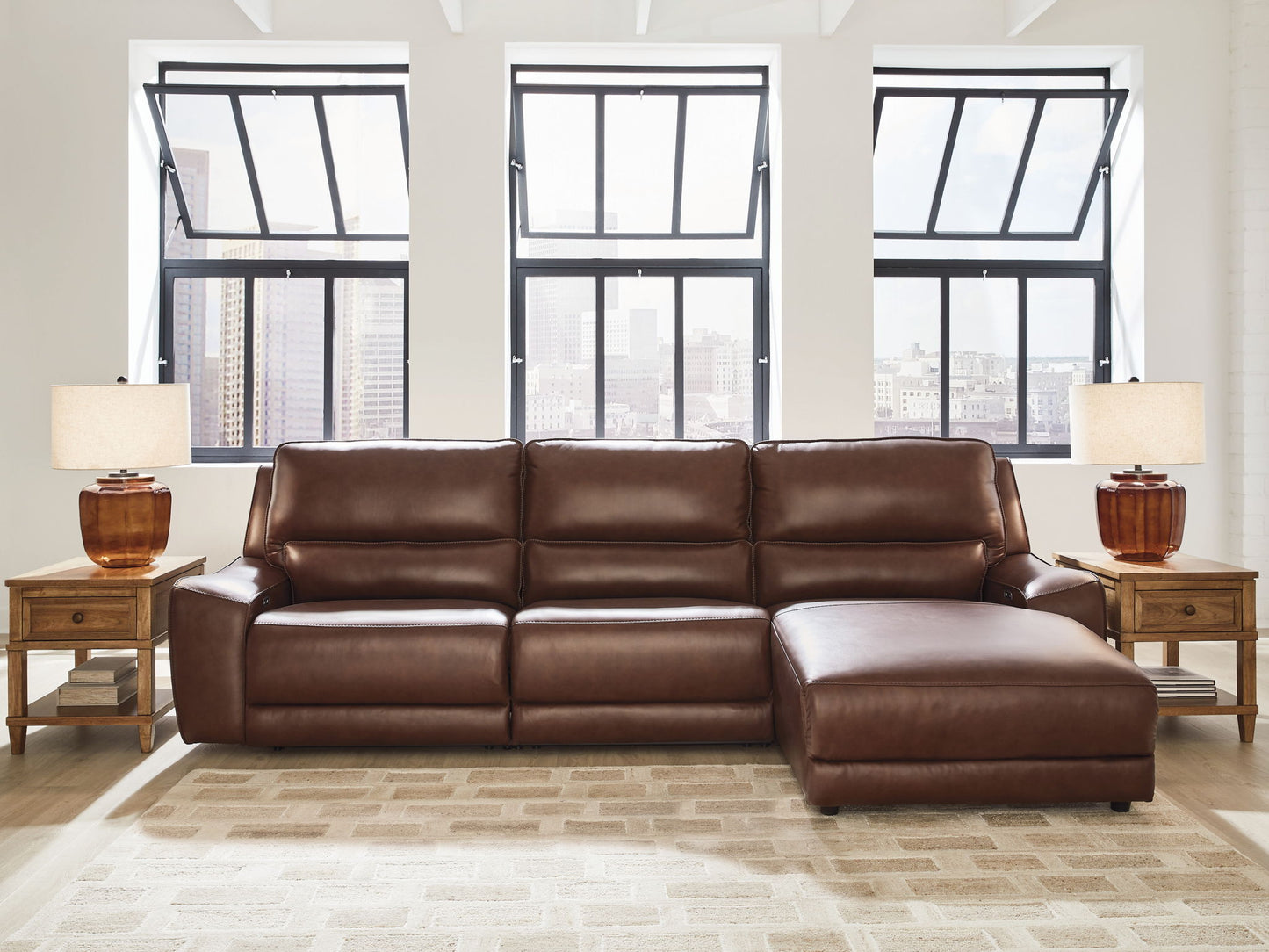 DeepWakes - Power Reclining Sectional - Hornell Furniture Outlet