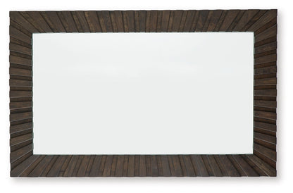 Advin - Dark Brown - Accent Mirror - Hornell Furniture Outlet