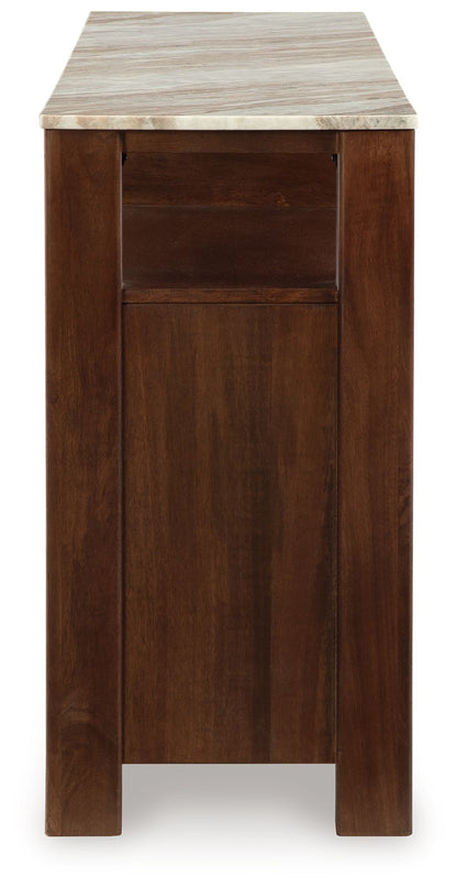 Tobinville - Dark Brown - Accent Cabinet - Hornell Furniture Outlet