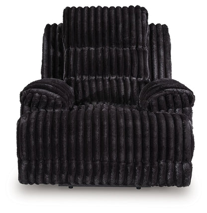 Rhine Falls - Onyx - Zero Wall Recliner - Hornell Furniture Outlet
