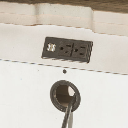 Heartland - 1 Drawer Nightstand With Charging Station - White - Hornell Furniture Outlet