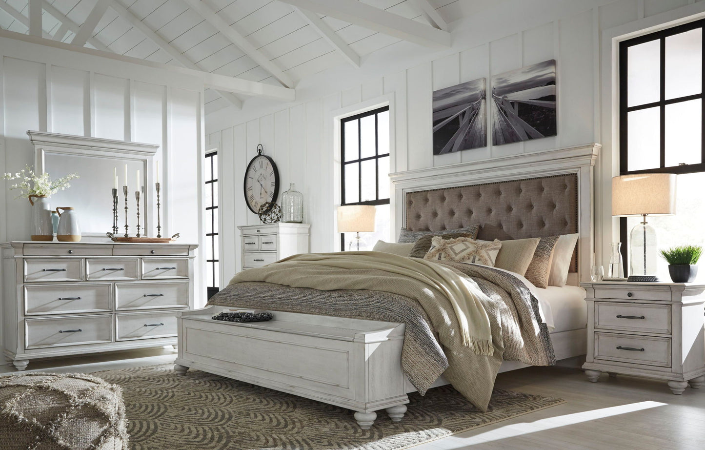 Kanwyn - Upholstered Panel Bed - Hornell Furniture Outlet